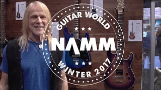 Video thumbnail for NAMM 2017 - Ernie Ball Music Man -  Steve Morse Signature Models by Guitar World