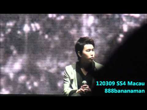 [fancam] 120309 Super Junior SS4 in Macau 『 Storm  』 Forcus Sungmin