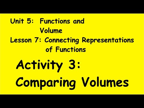 8th Grade Illustrative Mathematics: Grade 8; Unit 5; Lesson 7_3: Comparing Volumes