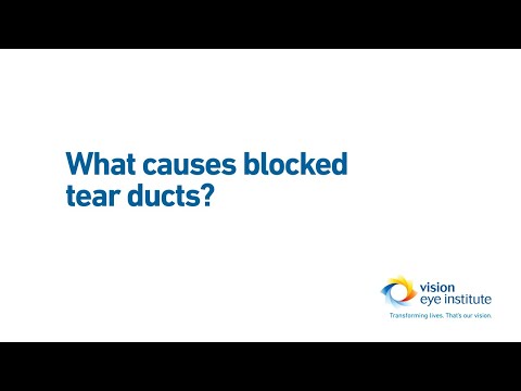 What causes blocked tear ducts?