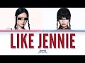 JENNIE Like JENNIE SING WITH ME KARAOKE