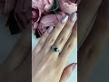 Серебряное кольцо с сапфиром nano