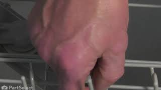 Frigidaire Dishwasher Repair — How to Replace the Upper Dishrack Fence (Frigidaire # 154740404)