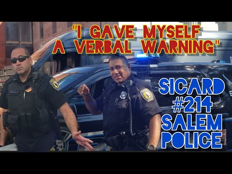 Cops Driving Illegal Vehicles Making Traffic Stops. Officer Sicard. Salem Mass.