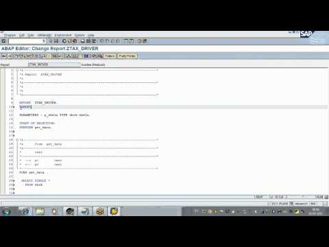 SAP  ABAP demo video 2