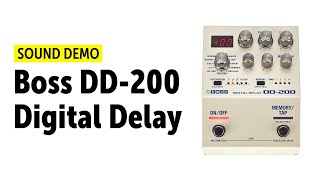 Video thumbnail for Boss DD-200 Digital Delay - Sound Demo (no talking) by Guitar Bonedo