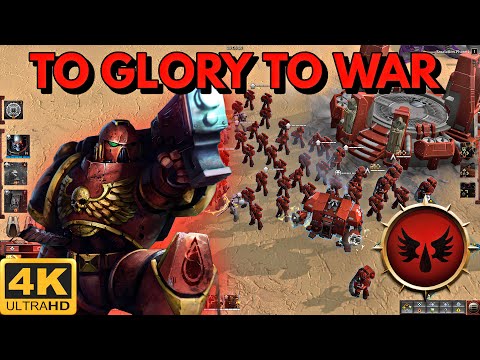 TO GLORY TO WAR | Blood Angels VS Orks | Massive 3v3 | Warhammer 40K Dawn of War 3