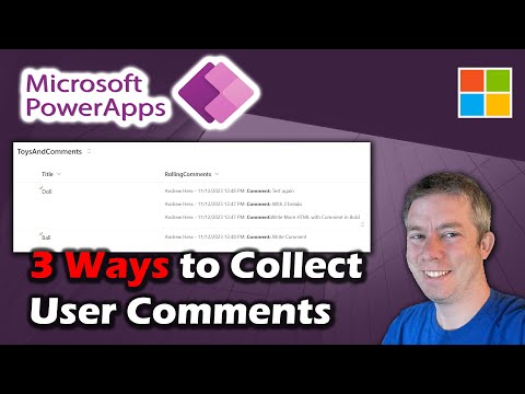 Power Apps: Logging User Comments, Lists & Version History Power Apps: Logging User Comments, Lists & Version History