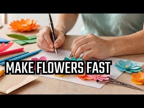 Paper Flowers | Paper Craft | Paper Flowers Easy | Paper Flowers Making