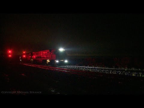 5MA5 Pacific National Container Train At Night - PoathTV Australian Railways