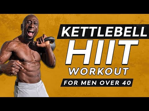 20 Minute Kettlebell HIIT Workout for Men Over 40