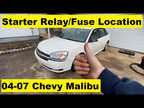 Starter Relay and Fuse Location Chevy Malibu 04 05 06 07 2004 2005 2006 2007