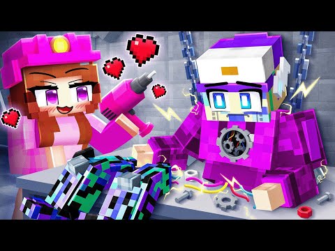 Dash TRANSFORMER and CRAZY FAN GIRL Love Story in Minecraft!