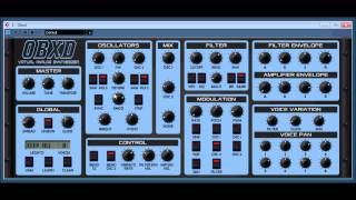 Video thumbnail for OBXD virtual analog synthesizer by UPROAR 24
