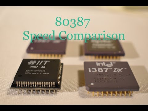 80387 Math Coprocessors Speed Comparison