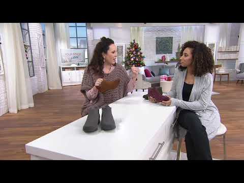 Earth Origins Leather Perforated Ankle Boots - Avani Buxton on QVC
