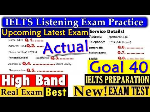 IELTS LISTENING PRACTICE TEST 2025 WITH ANSWERS | 30.10.2025