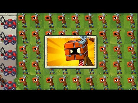 Plants vs Zombies 2 Every Premium Plant Power Up vs Brickhead-Zombie!