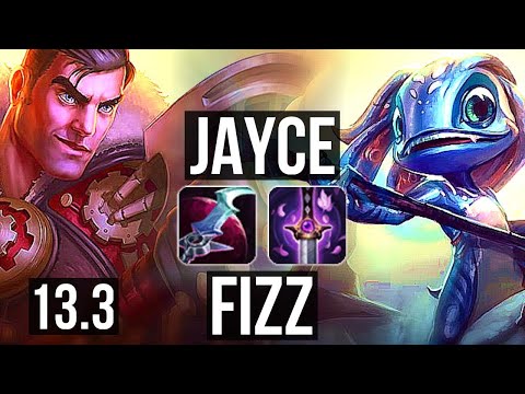 JAYCE vs FIZZ (MID) | 2.7M mastery, 6 solo kills, 800+ games, 14/3/3 | EUW Diamond | 13.3