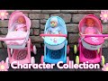 4 Cute Character Prams Hello Kitty Frozen Masha Unboxing Baby Born Annabell