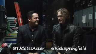 Rick Springfield with TJ Cates Host of Nashville Entertainment Weekly