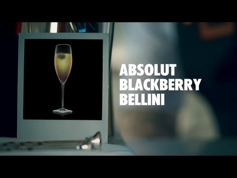 ABSOLUT BLACKBERRY BELLINI DRINK RECIPE - HOW TO MIX