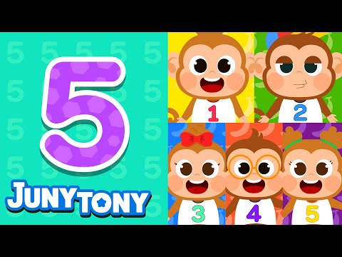Belajar Angka Lima | 🎵Bermain Belajar Angka | Belajar Yuk | JunyTony