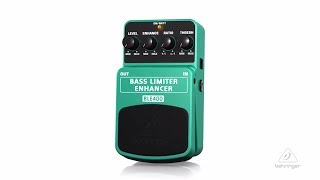 Video thumbnail for BLE400 | Bass Limiter Enhancer Pedal by Behringer