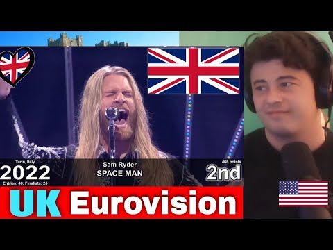 American Reacts United Kingdom in Eurovision Song Contest (1957-2022)