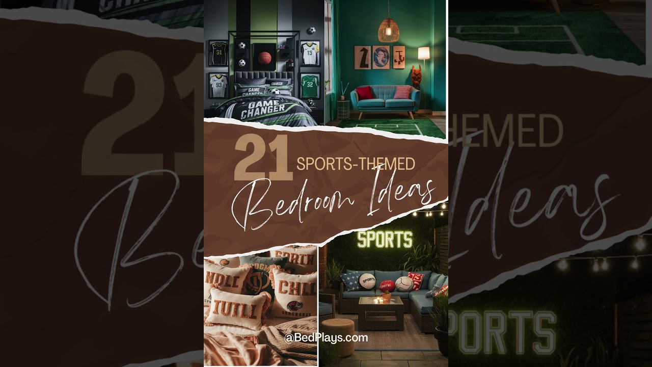 21 Sports Themed Bedroom Ideas 🏃🏻🏆⚽🏀🎾🏐🏈⚾ - #BedPlays