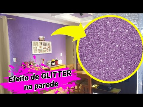 Efeito de Glitter na parede