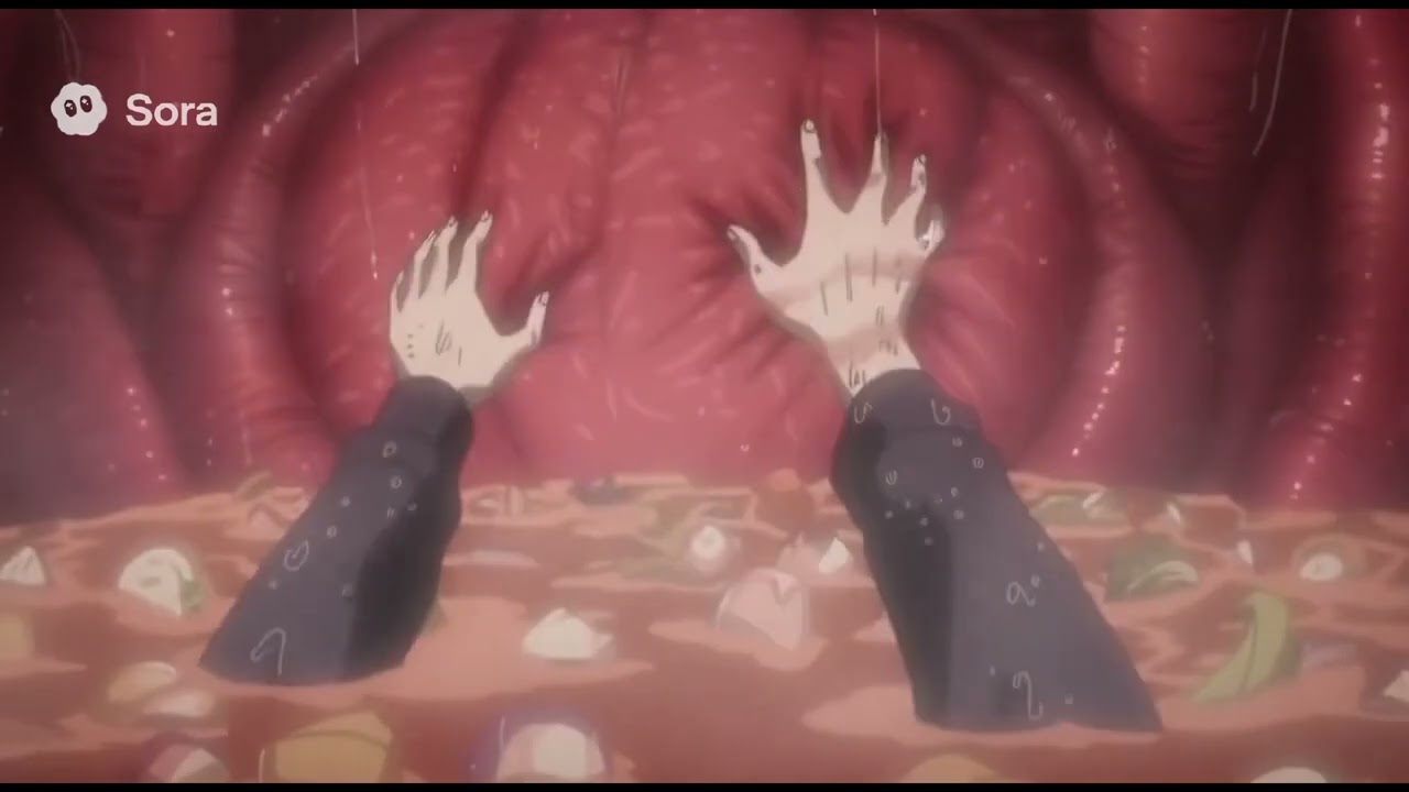 Anime girl ate her assistant on the last day. (Giantess Vore) 