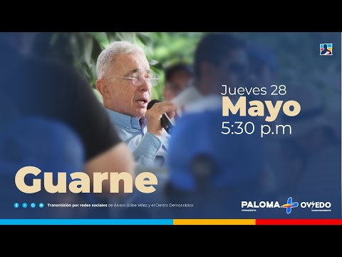 Álvaro Uribe Vélez en Guarne, Antioquia