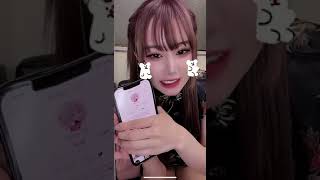 黒チャイナの下はピンク