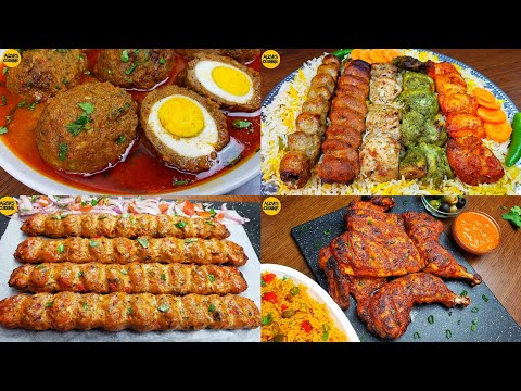 Do Not Miss These Amazing Recipes BBQ Platter, Peri Peri Chicken, Turkish Chicken Kabab, Nargisi
