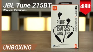 Video thumbnail for JBL Tune 215BT Wireless Earphones Unboxing by Unbox-d by Digit