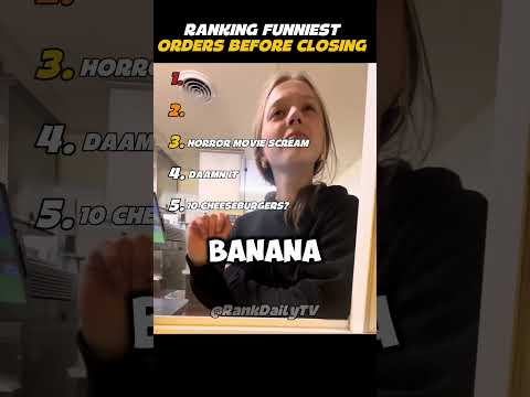 Ranking Funniest Orders Before Closing 🤣 #ranking #memes #funny #tiktok