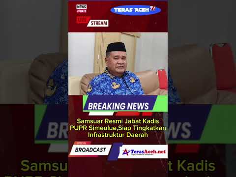Samsuar Resmi Jabat Kadis PUPR Simeulue, Siap Tingkatkan Infrastruktur Daerah