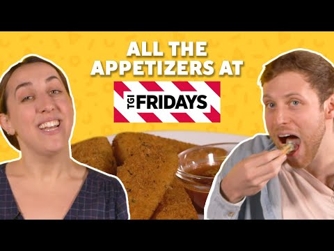 Tentamos todos os aperitivos TGI Fridays | Teste de sabor | Food Network