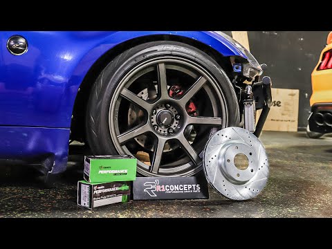Satisfying Brake Job on 17 Year Old Car! | R1 Concepts 350Z Brake Install