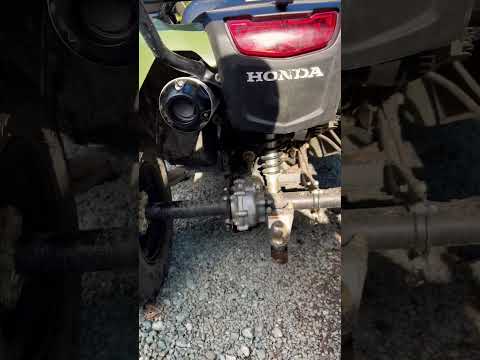New big gun exhaust on 2013 Honda foreman 500