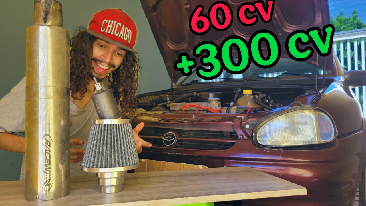 I PUT A SPORTS EXHAUST AND FILTER ON MY CORSINHA!!