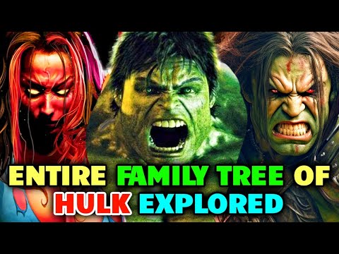 17 Earth-Shattering Hulk Family Members - Backstories Explored In Detail - Entire Hulk Family Tree!