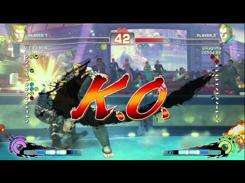 ACE・EIRIN [Guile] vs pikagoma [Abel] SSF4 Japanese Online Ranked Matches - TRUE-HD