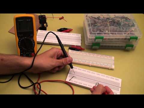 Arduino Tutorial: Kapitel 1.3 - Das  Laborstreckbrett (Breadboard)