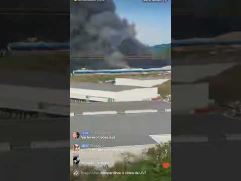 Galpão Do Supermercado BH PEGa Fogo agora cedo no bairro canaã Viana no Espírito Santo