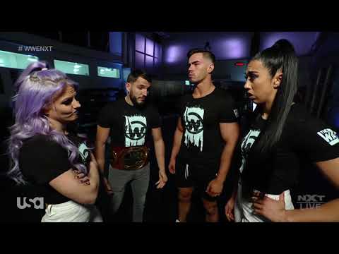WWE NXT 10/03/21: Ember Moon, Shotzi Blackheart & The Way Backstage Segment
