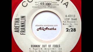 Aretha Franklin - Runnin&#39; Out Of Fools - 7″ DJ Promo - 1964