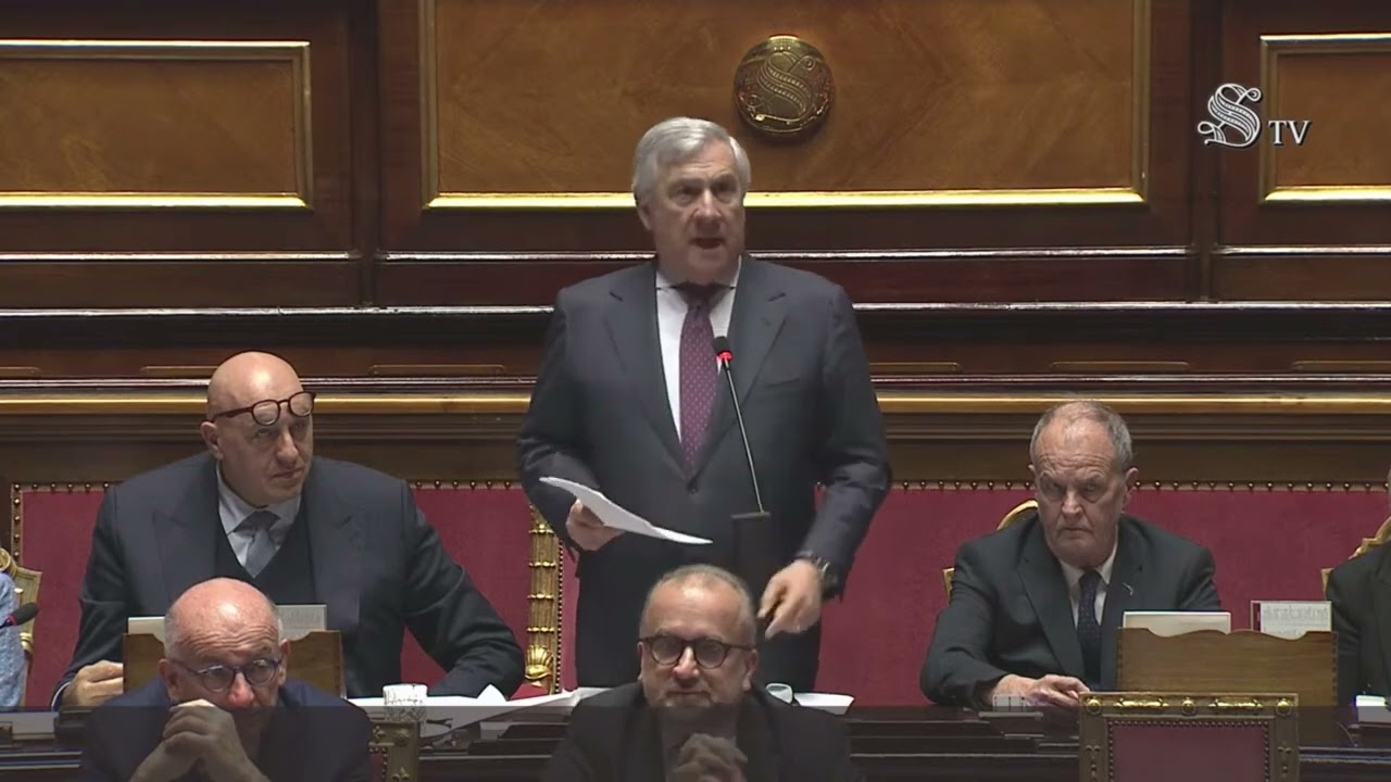 IRAN, INFORMATIVA DEL MINISTRO TAJANI IN SENATO