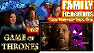 Game of Thrones | 107 | You Win or You Die | FAMILY Reactions | Fair Use